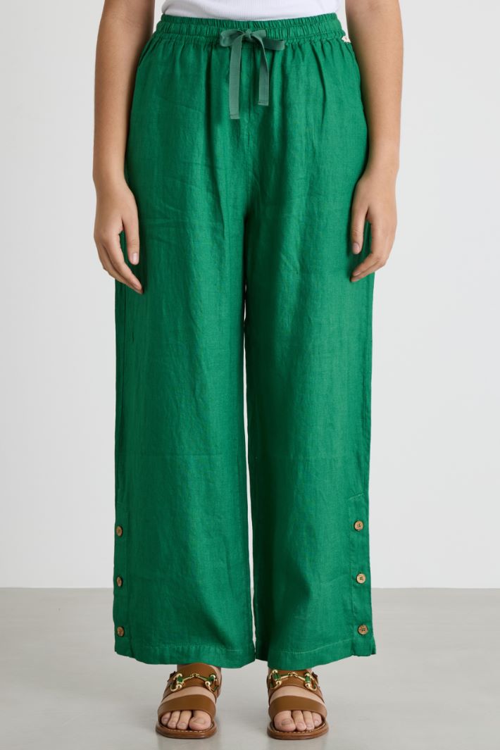 Button-Hem Trousers Intrend - 2