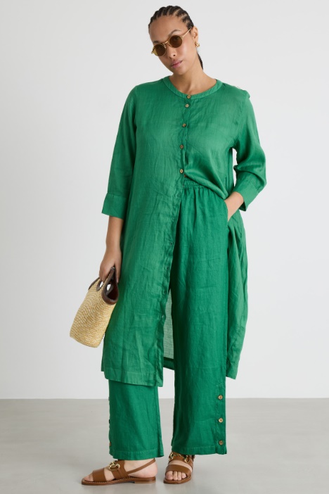 Button-Hem Trousers Intrend