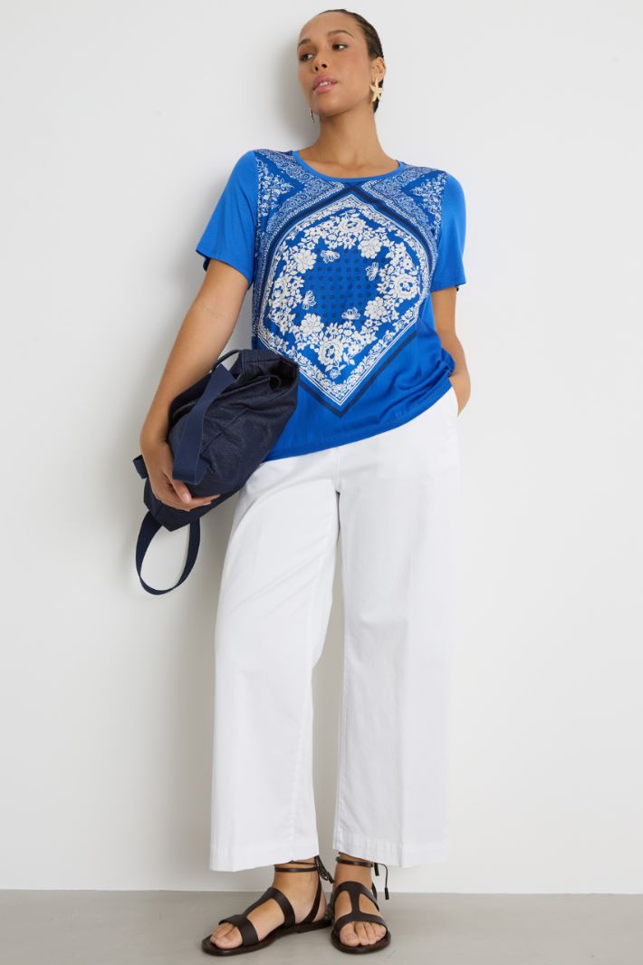 Wide-leg satin trousers Intrend