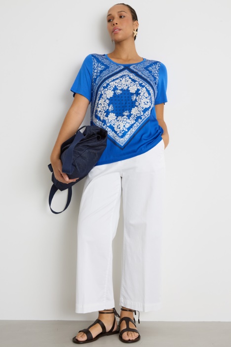 Wide-leg satin trousers Intrend