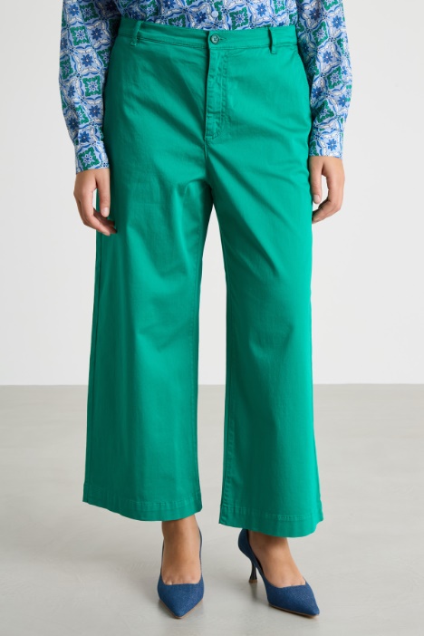 Pantalone ampio in raso