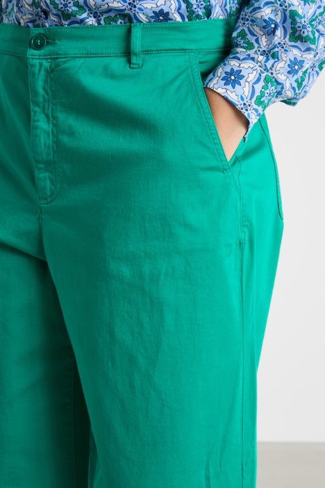 Pantalone ampio in raso