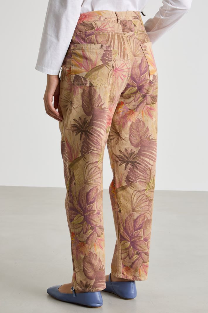 Printed baggy trousers Intrend - 4
