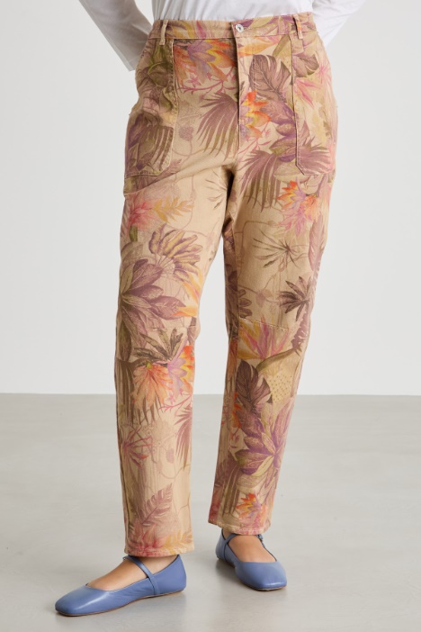 Pantalone baggy stampato