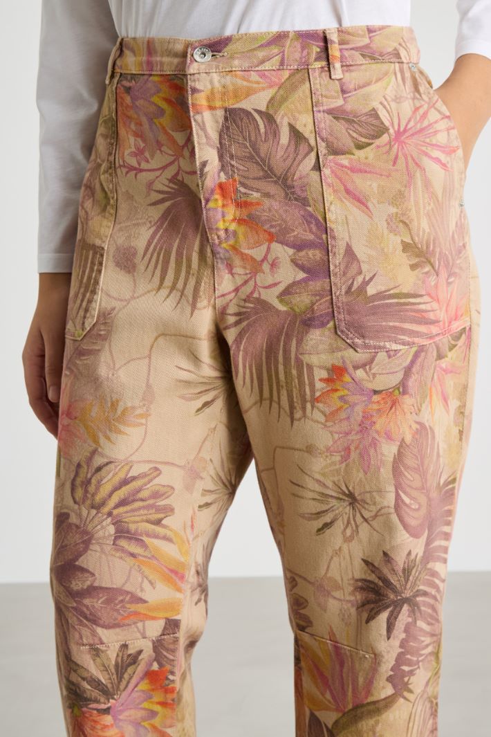 Printed baggy trousers Intrend - 3