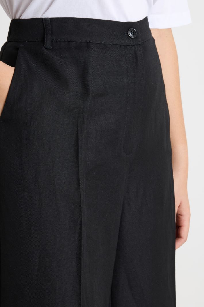 Wide-leg twill trousers Intrend - 3