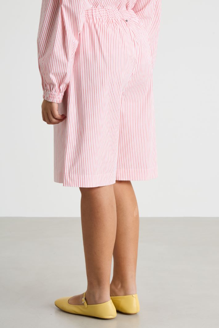 Printed poplin Bermuda shorts Intrend - 4