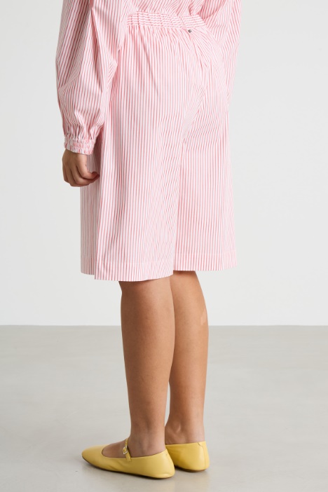 Bermuda in popeline stampato