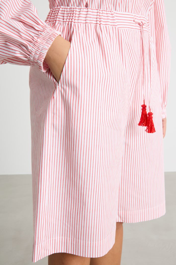 Printed poplin Bermuda shorts Intrend - 3