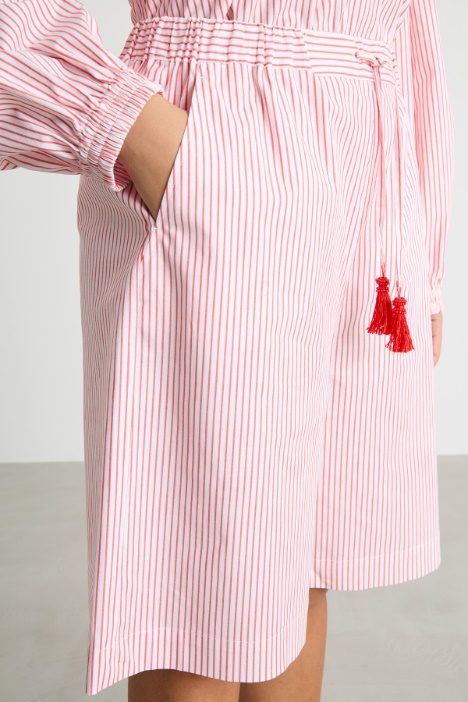 Bermuda in popeline stampato