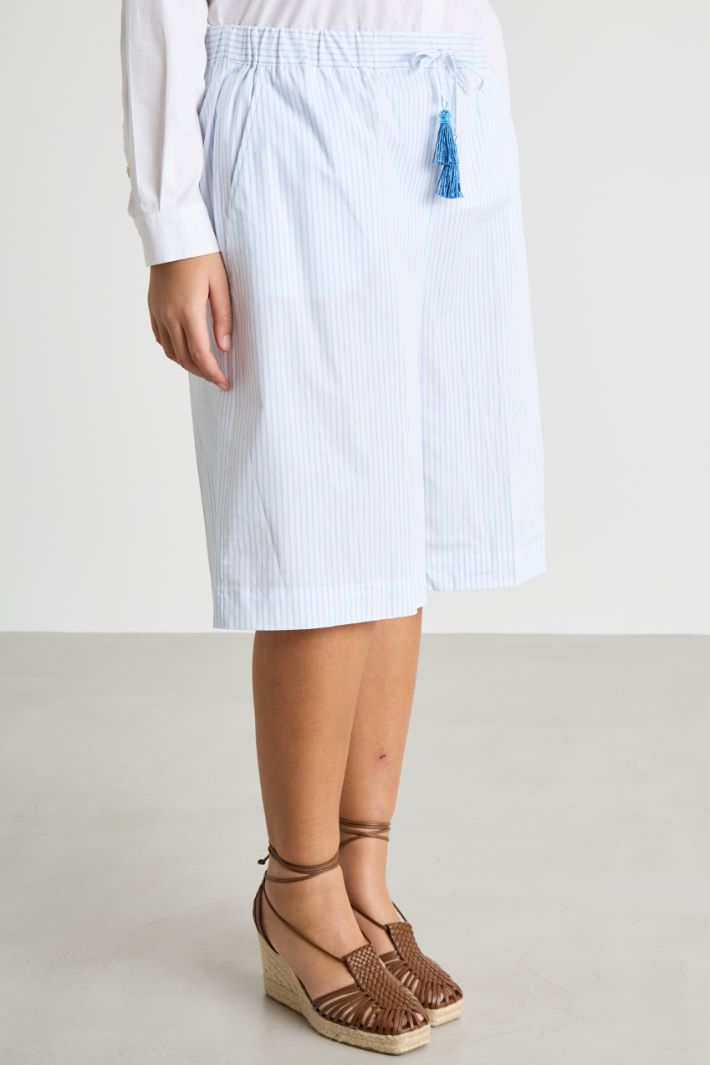 Printed poplin Bermuda shorts Intrend - 2