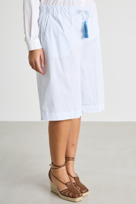 Bermuda in popeline stampato