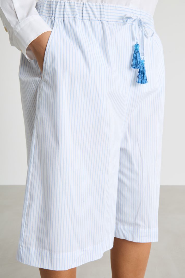 Printed poplin Bermuda shorts Intrend - 3