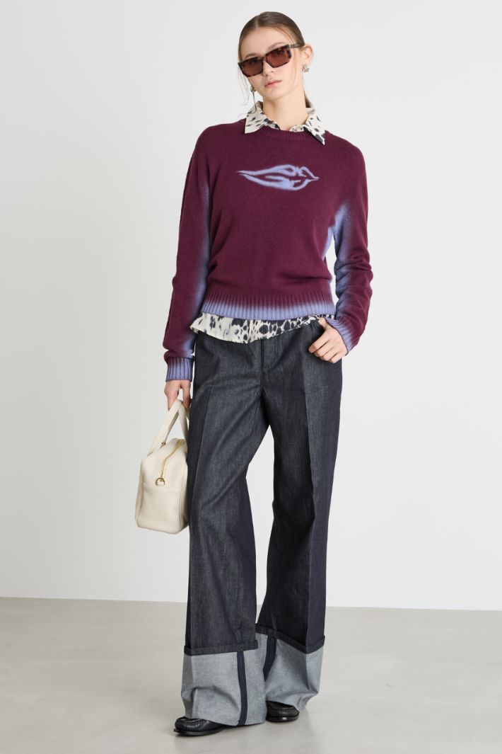 Jeans con risvolto Intrend