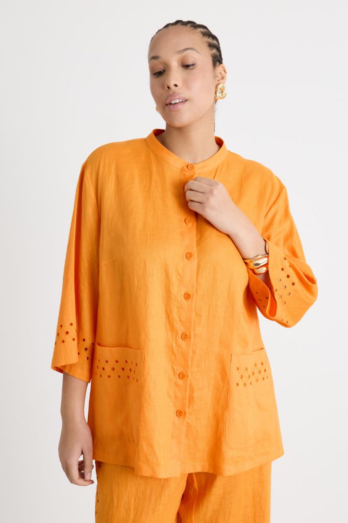 Casacca in tela con ricami Intrend - 2