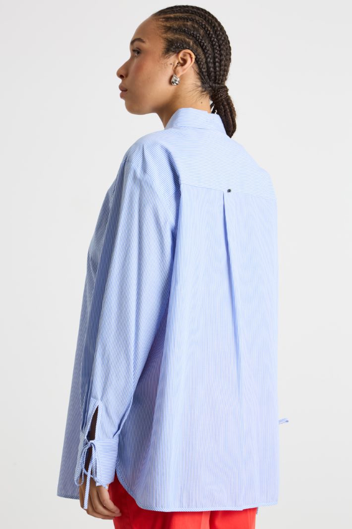 Poplin tunic with ties Intrend - 4