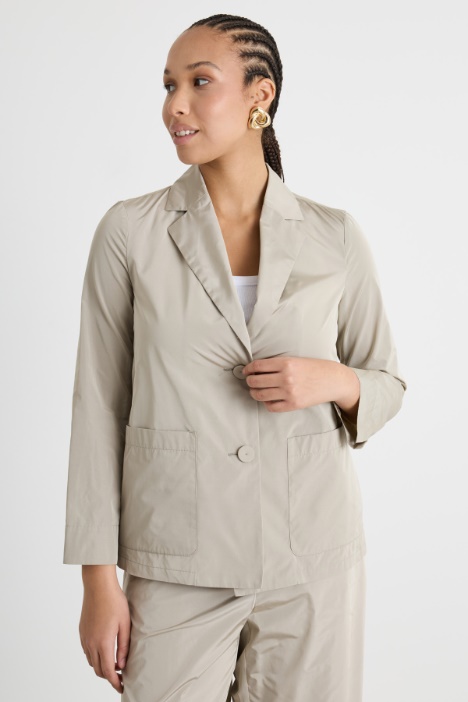 Taffeta Smock Blouse Intrend