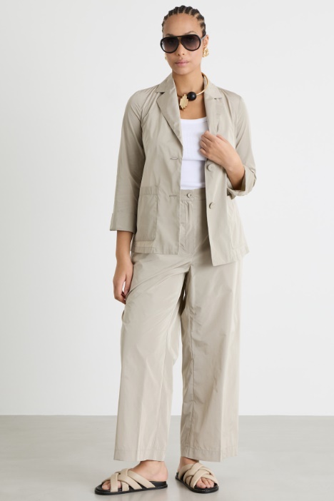 Taffeta Smock Blouse Intrend