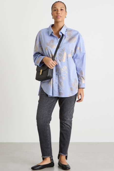 Foil-print tunic Intrend