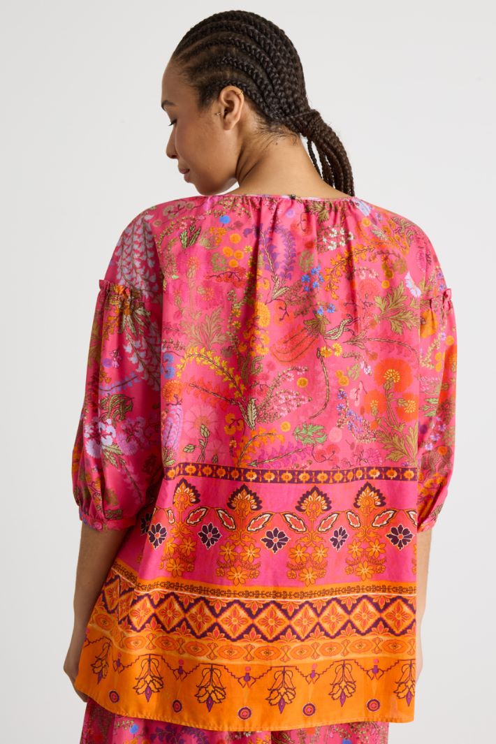 Printed canvas tunic Intrend - 4