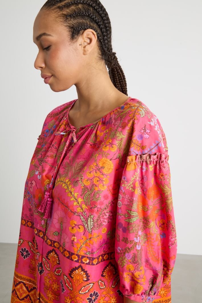 Printed canvas tunic Intrend - 3