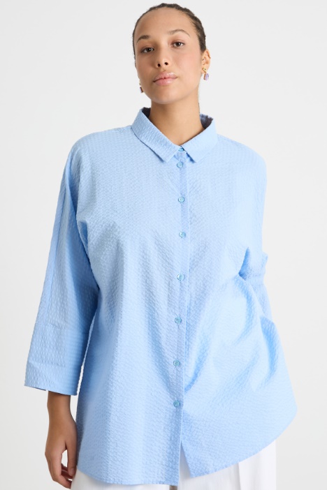 Blusa de seersucker Intrend