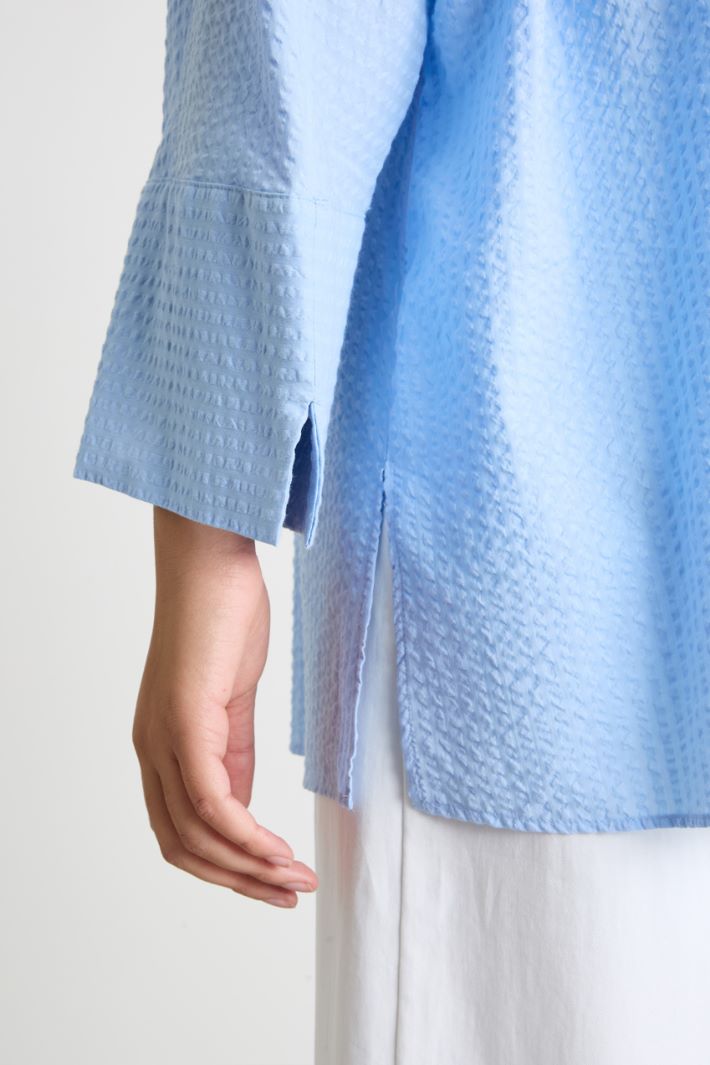 Blusa de seersucker Intrend - 3