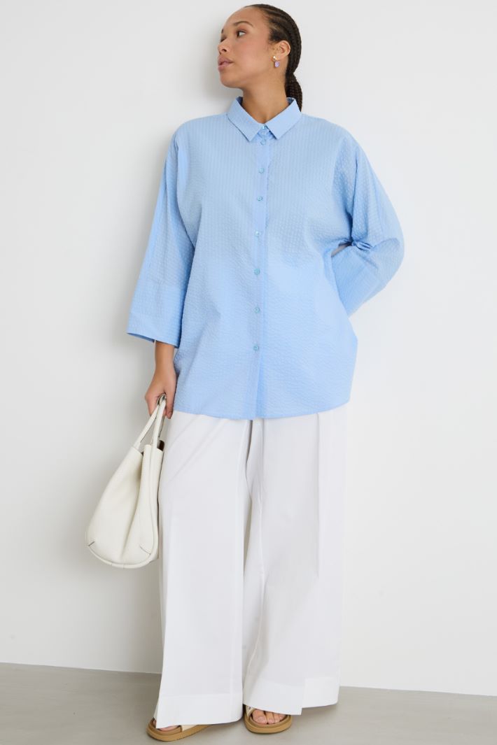 Blusa de seersucker Intrend