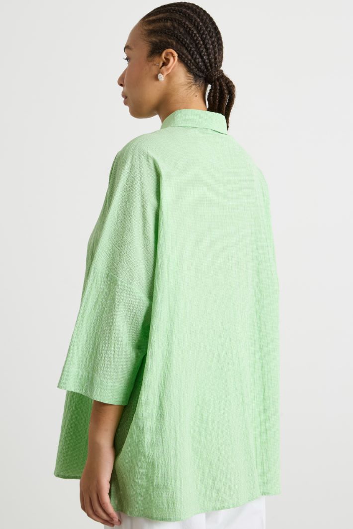 Seersucker blouse Intrend - 4