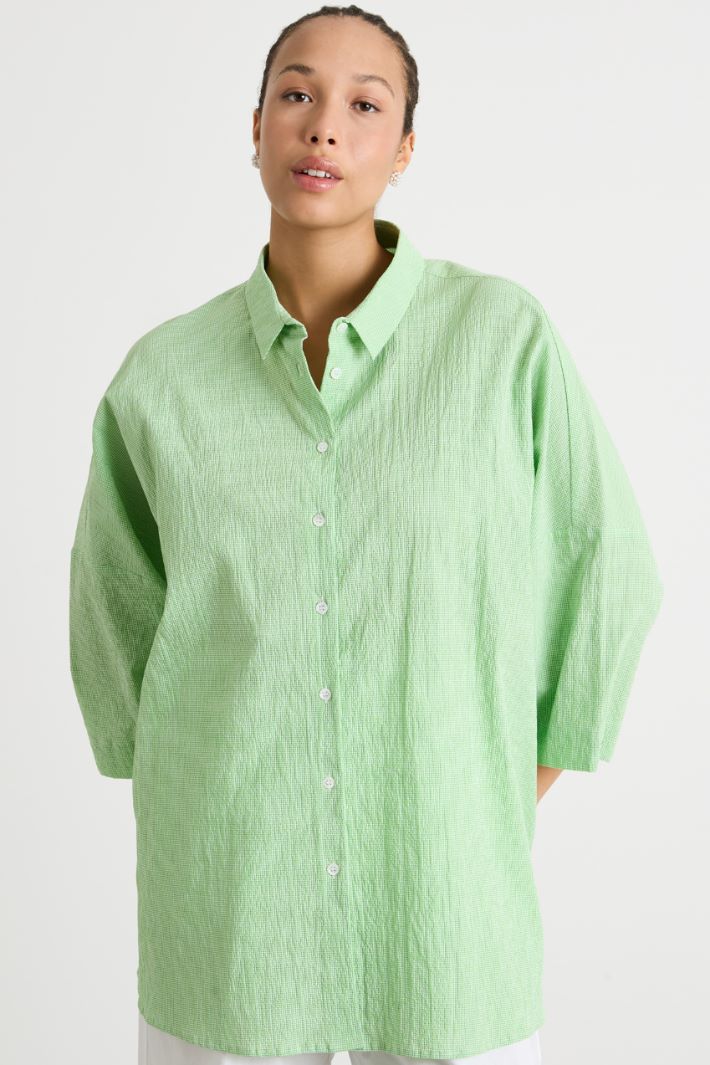 Seersucker blouse Intrend - 2