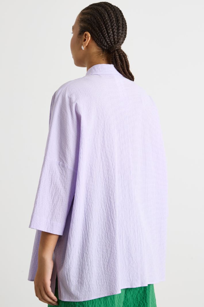 Seersucker blouse Intrend - 4