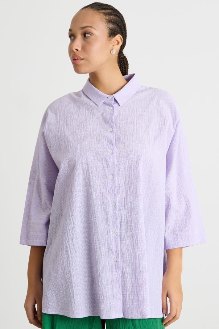 Seersucker blouse Intrend - 2