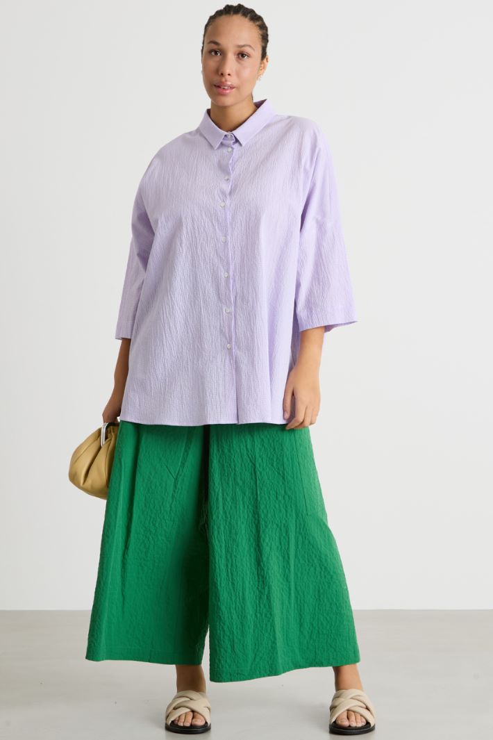 Seersucker blouse Intrend