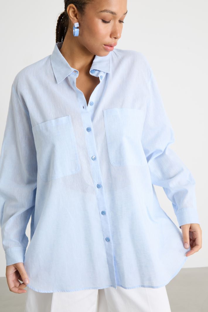 Linen-blend tunic Intrend - 2
