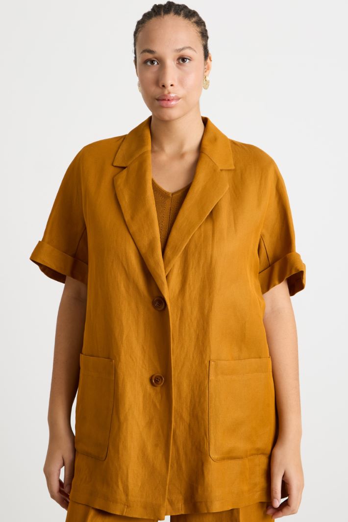 Short-sleeved twill overshirt Intrend - 2