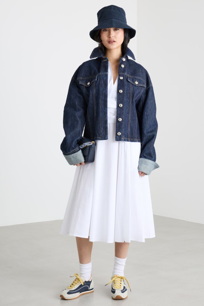 Abito in popeline con fascia Intrend