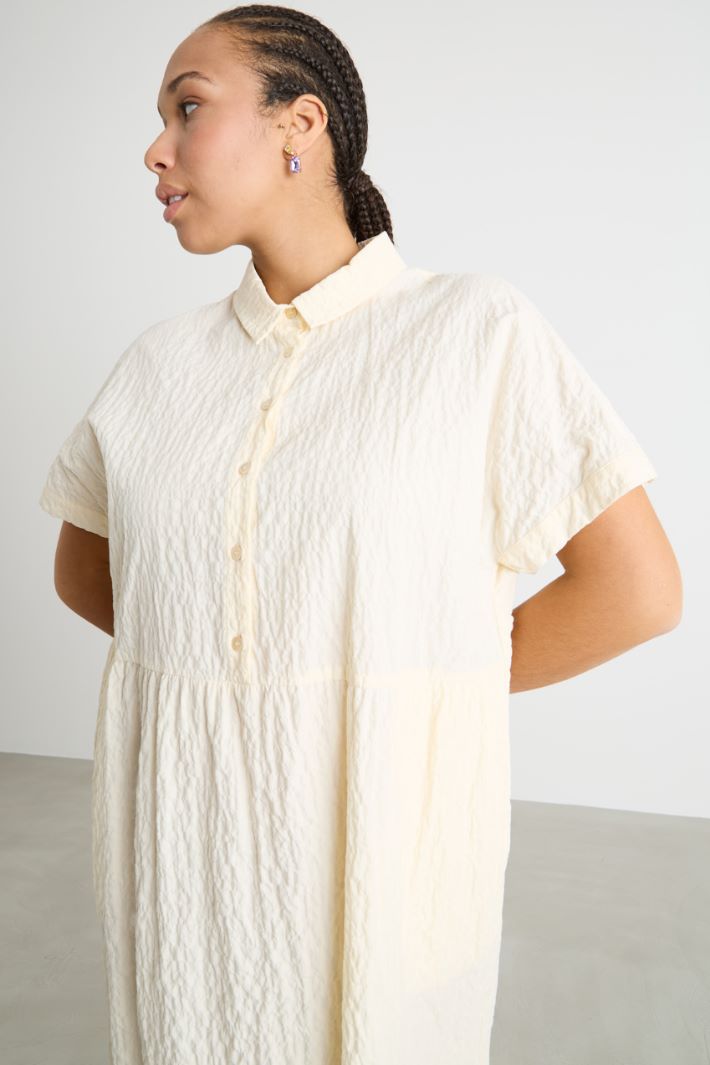 Loose-fit poplin dress Intrend - 3