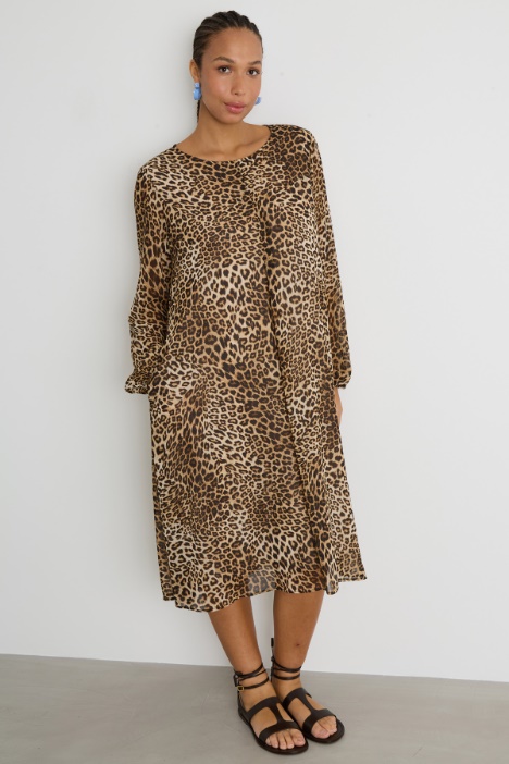 Abito in georgette stampato