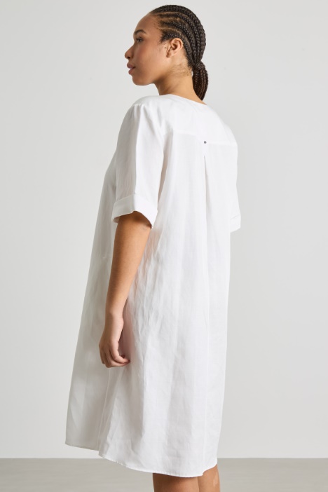 Abito midi in twill