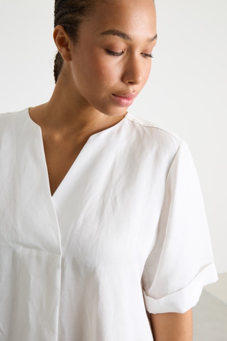 Abito midi in twill