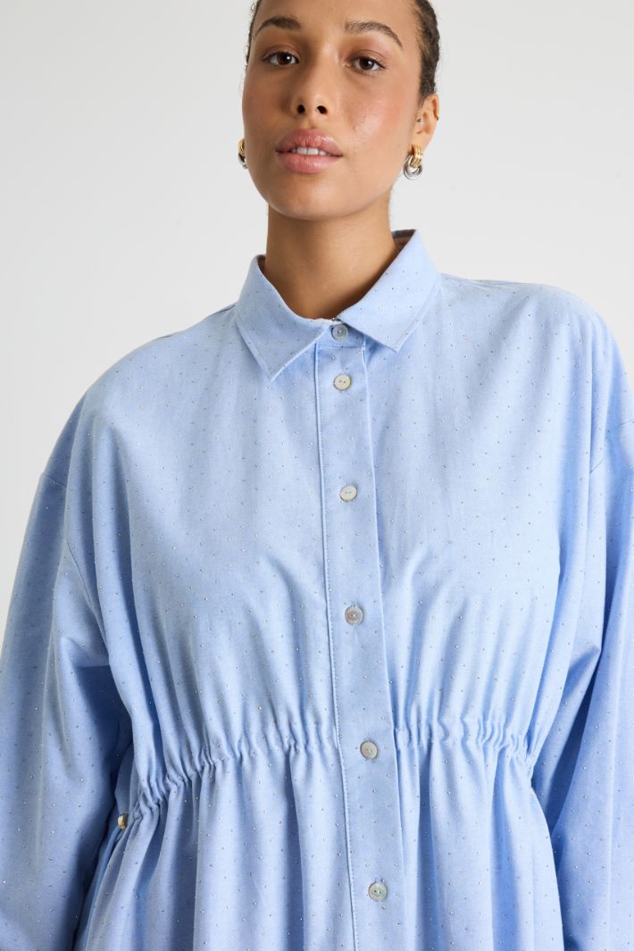 Long Oxford shirt dress Intrend - 3