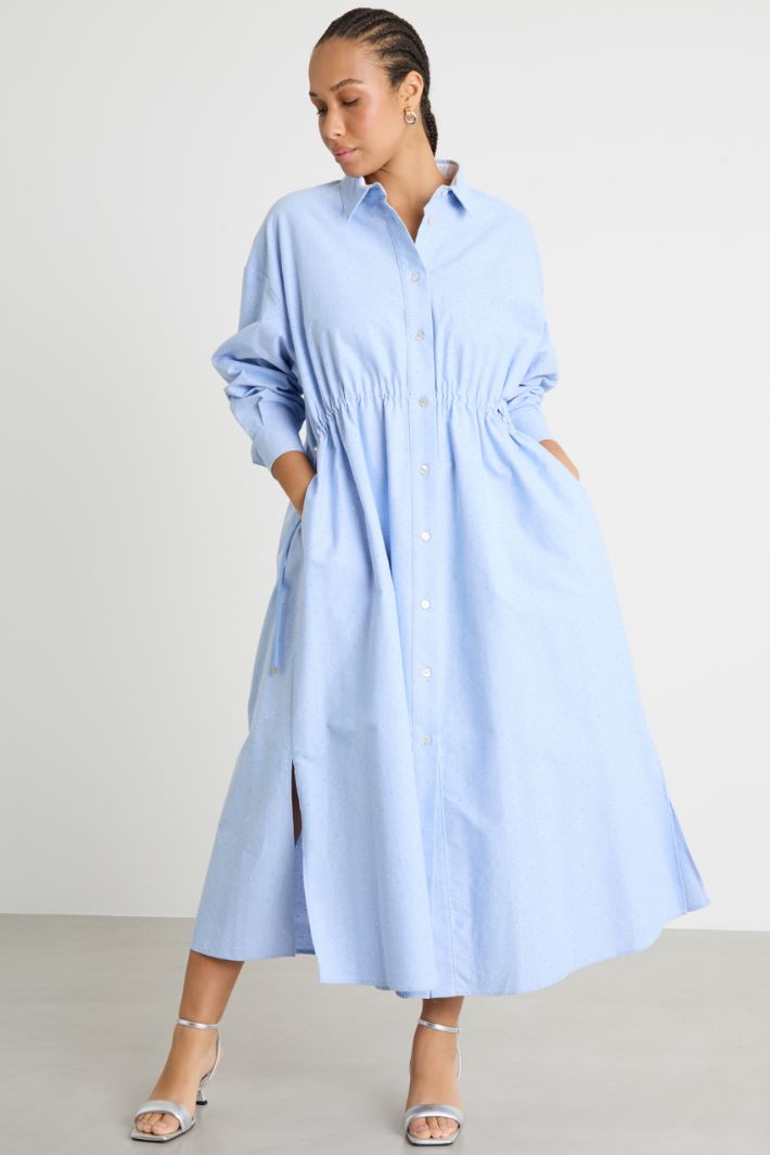 Long Oxford shirt dress Intrend