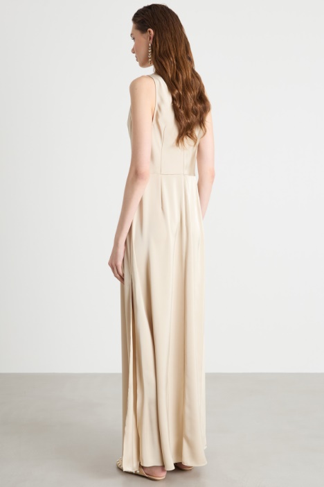 Maxi dress in raso