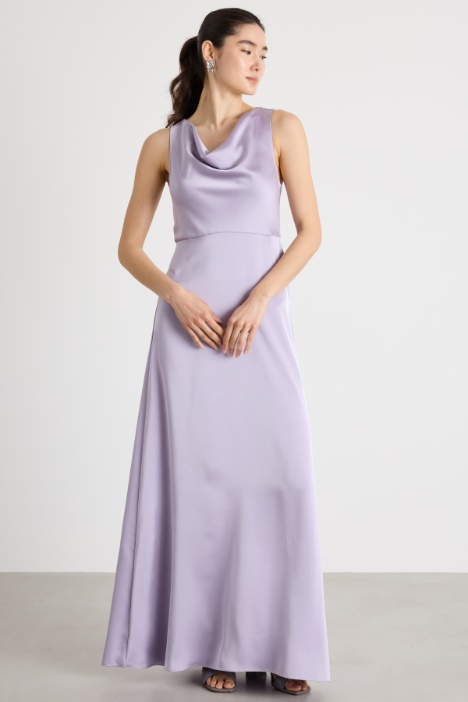 Maxi dress in raso