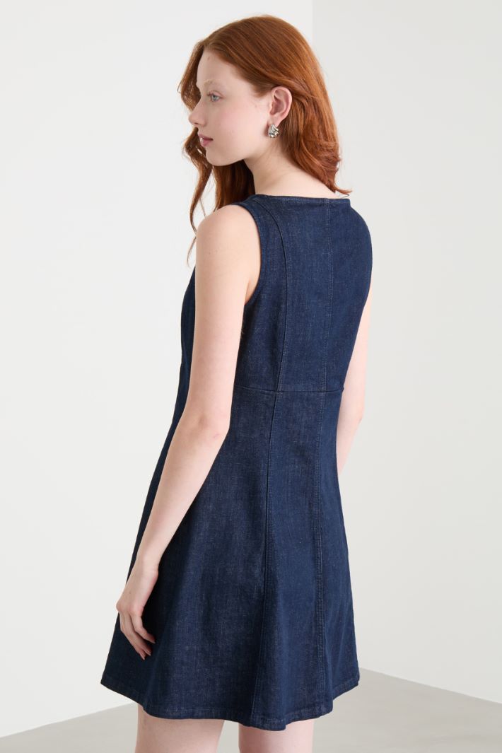 Abito corto in jeans Intrend - 4