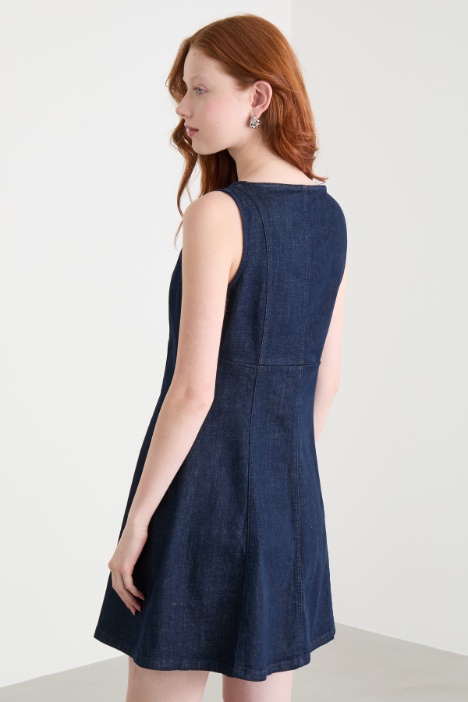 Abito corto in jeans