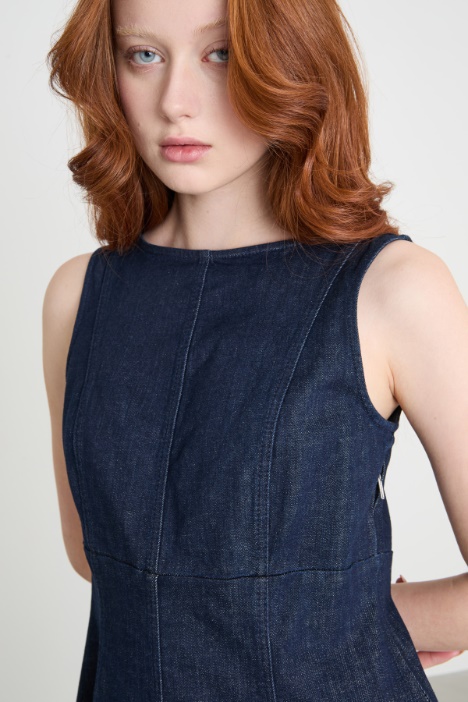 Abito corto in jeans