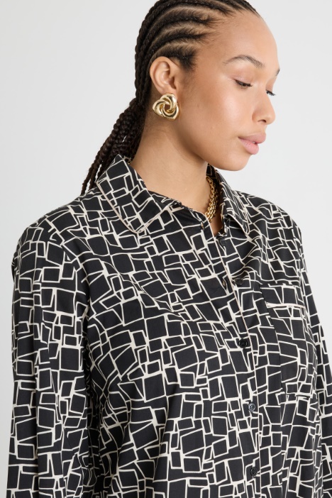 Abito chemisier in popeline