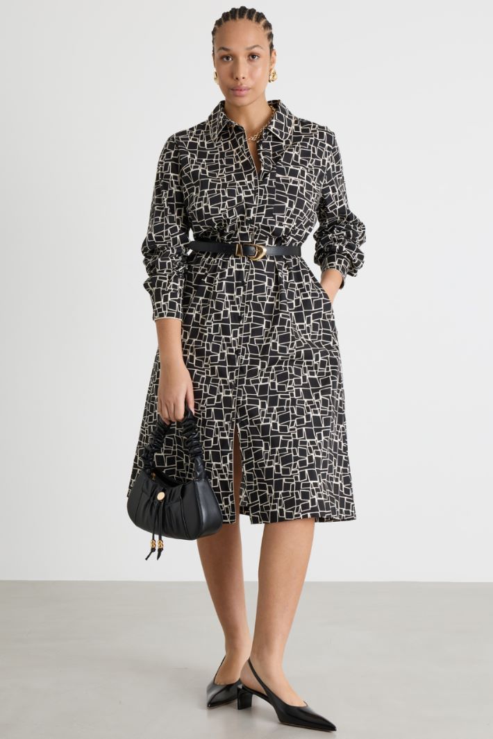 Abito chemisier in popeline Intrend