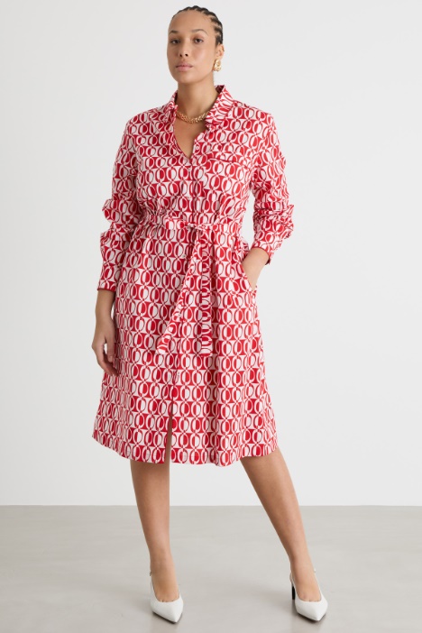 Abito chemisier in popeline